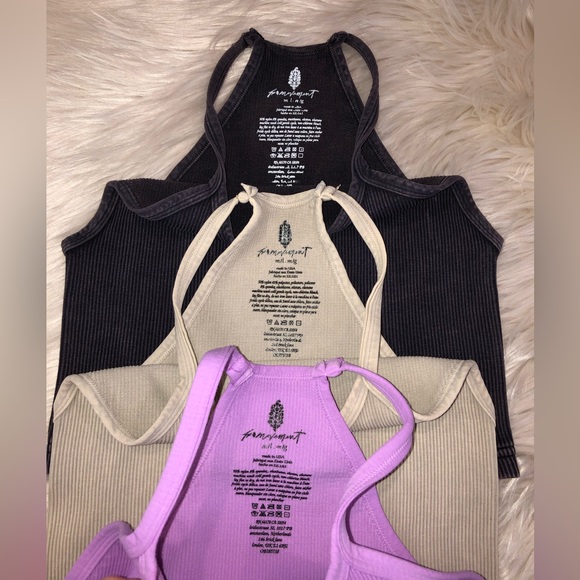 Free People Happiness Runs Crop Tank BUNDLE OF 3  M/L - Picture 3 of 16